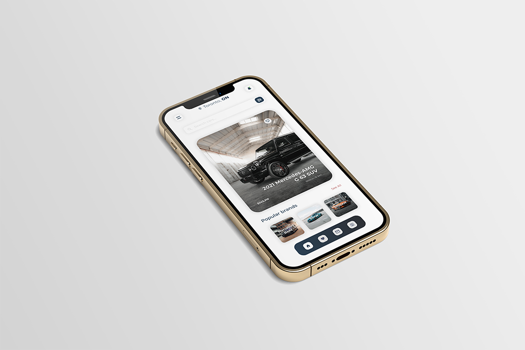 Exotic Cars Mobile App Design